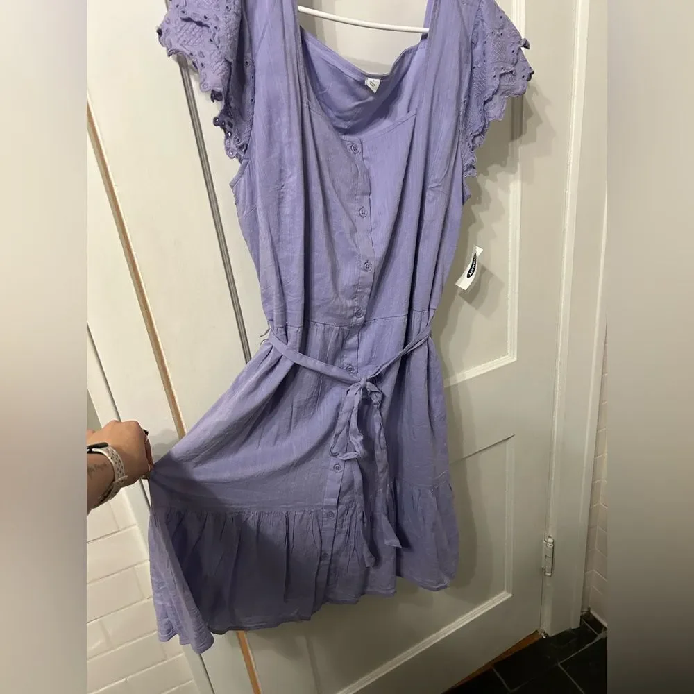 Old Navy Purple Midi Dress